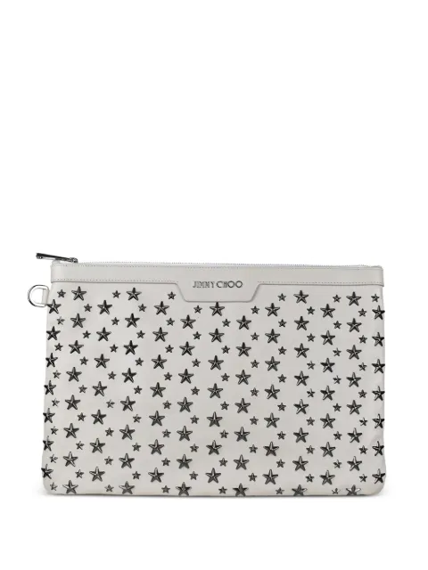 Jimmy Choo Derek star-embossed clutch