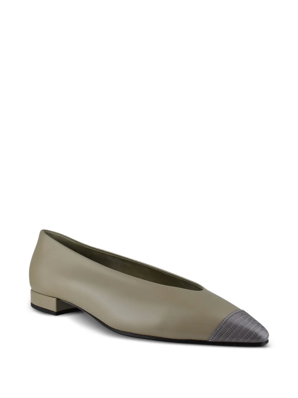 Loro Piana Rebecca ballerina's met puntige neus Groen