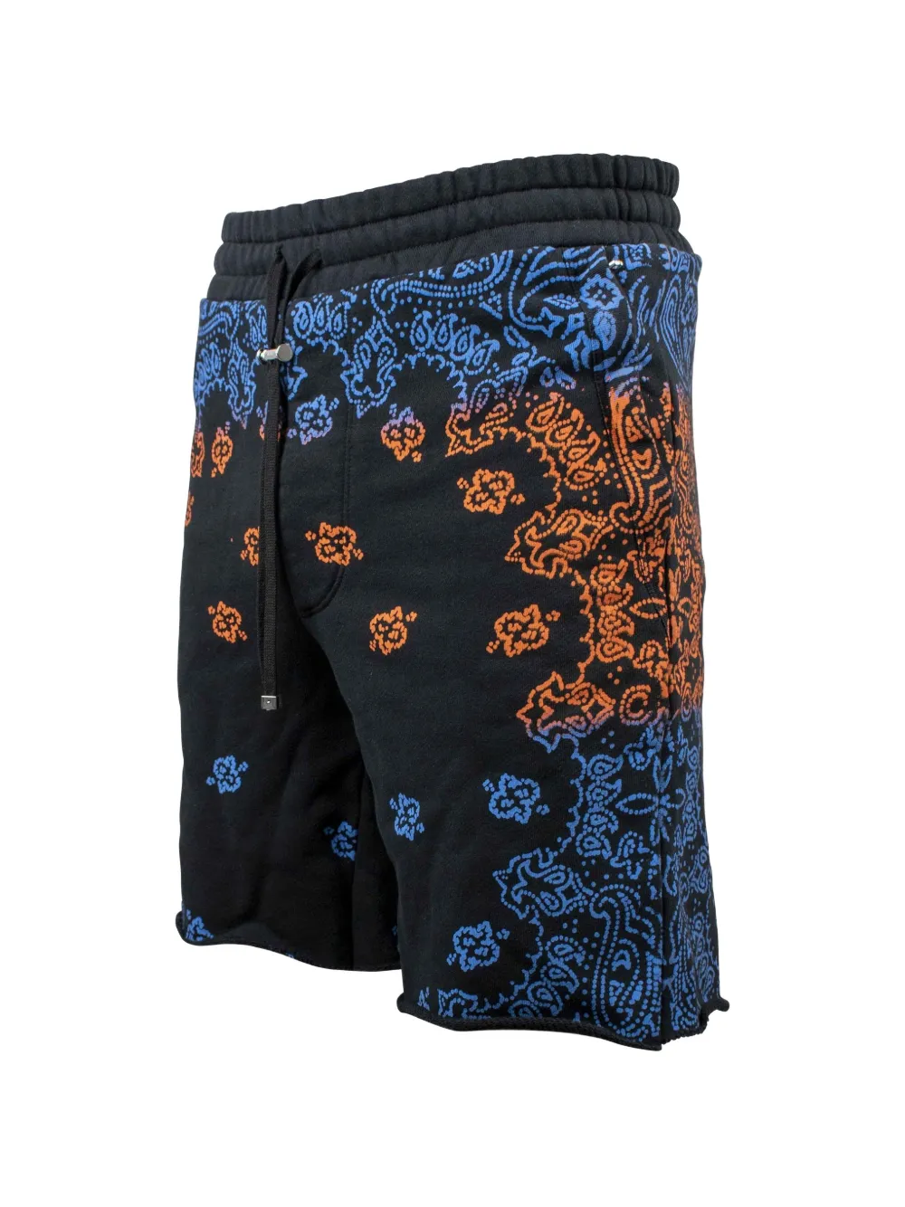 AMIRI Shorts met logo-patch en bandana-print Zwart