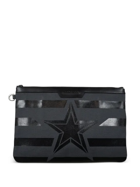 Jimmy Choo stripes star clutch bag