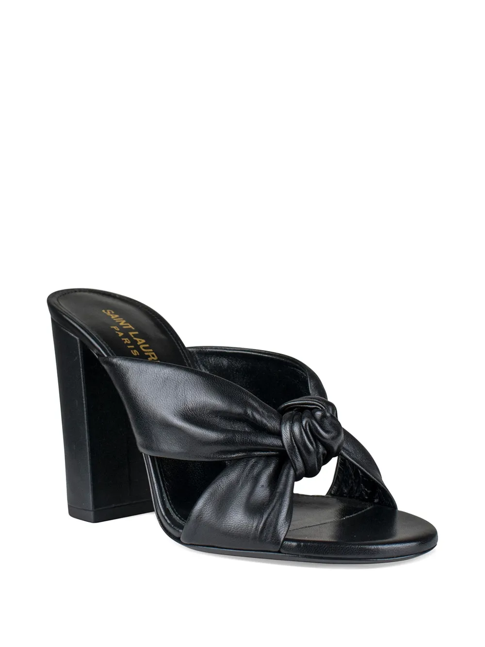 Saint Laurent Loulou sandalen met strikdetail Zwart