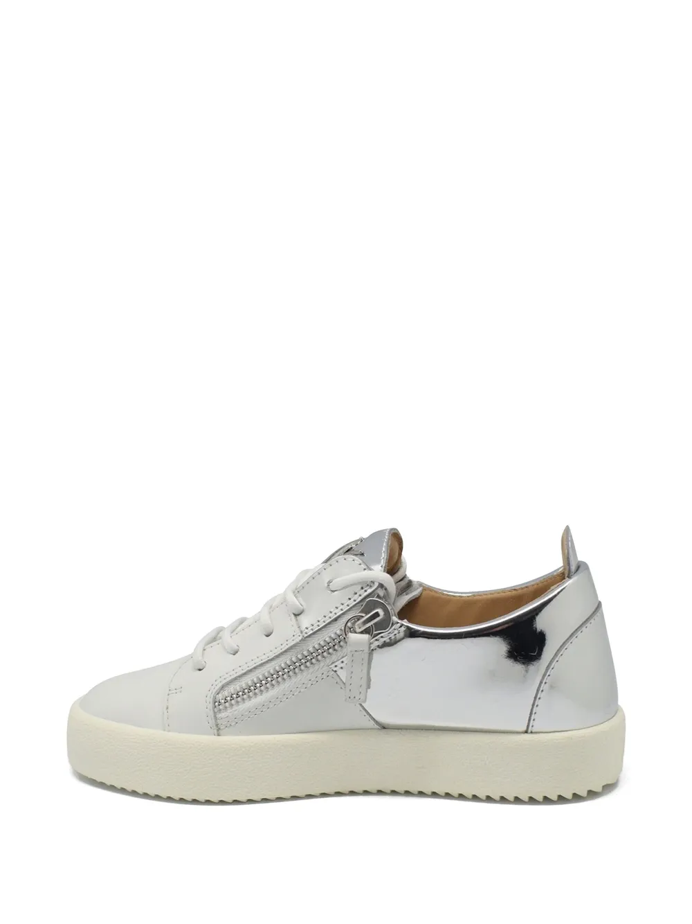 Giuseppe Zanotti Leren sneakers met GG-logo Wit