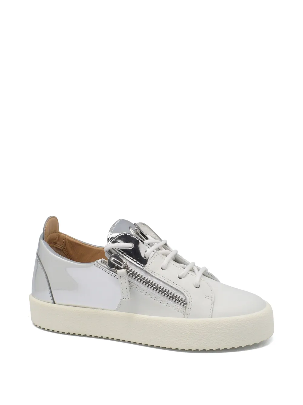 Giuseppe Zanotti Leren sneakers met GG-logo Wit