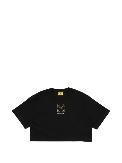 Off-White Kids T-shirt med udsmykket logo