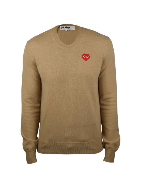 Comme Des Garçons Play Maglione con scollo a V