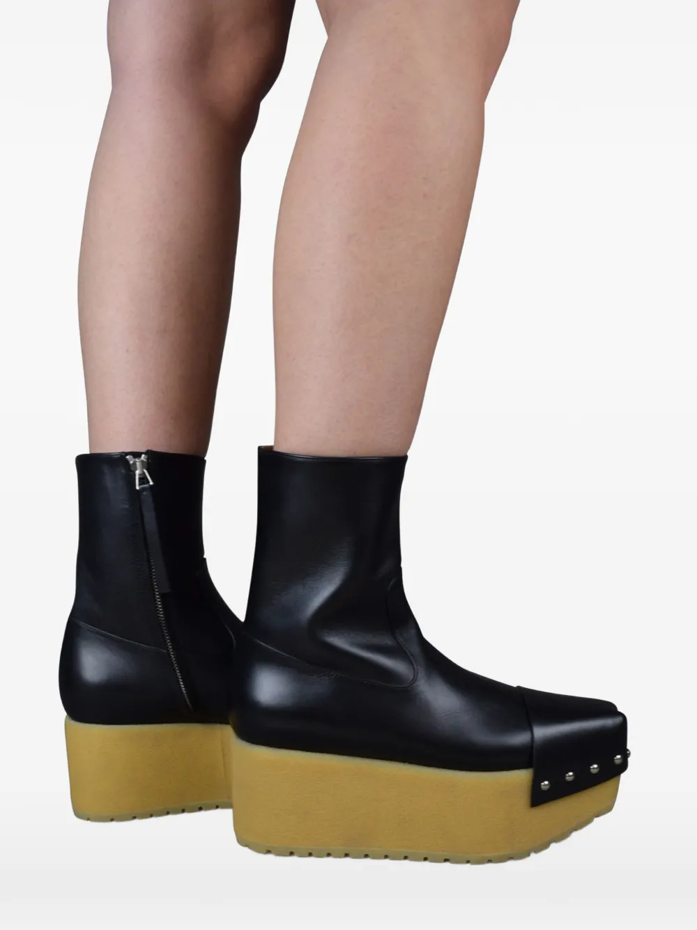 Moncler Zulima enkellaarzen met studs Zwart