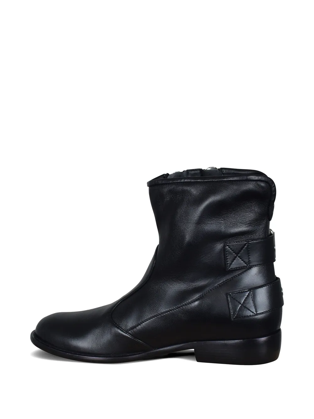 Giuseppe Zanotti buckle-strap zipped boots Zwart