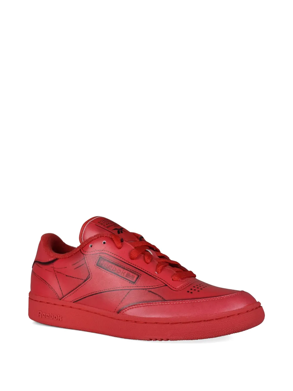 Maison Margiela Project 0 Club C graphic-print sneakers Rood