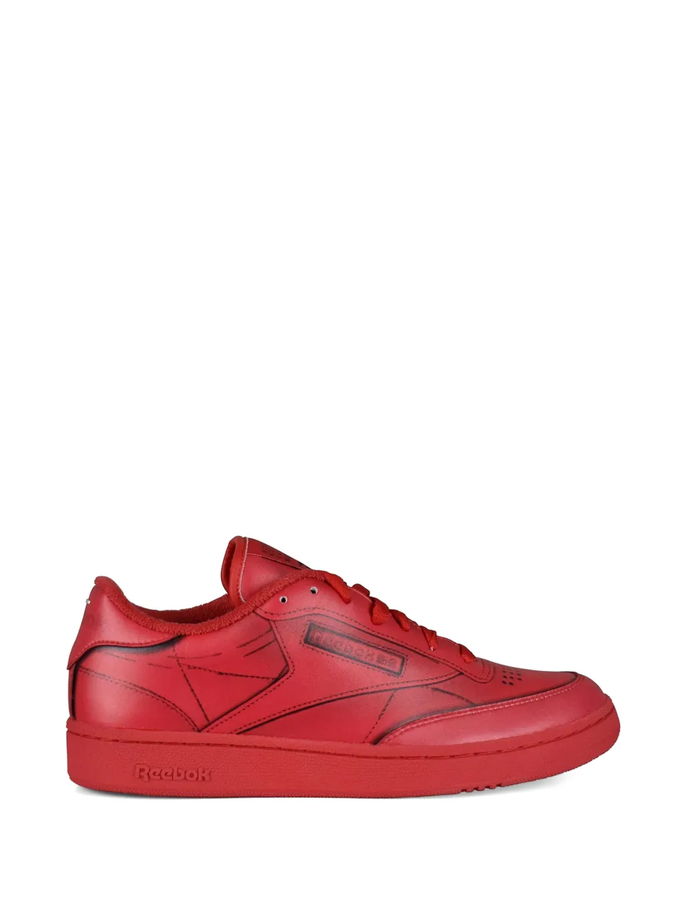Maison Margiela Project 0 Club C graphic-print sneakers Rood