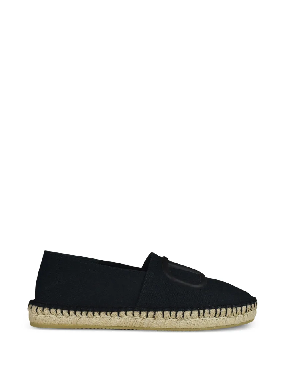 Valentino Garavani Espadrilles met logodetail Zwart