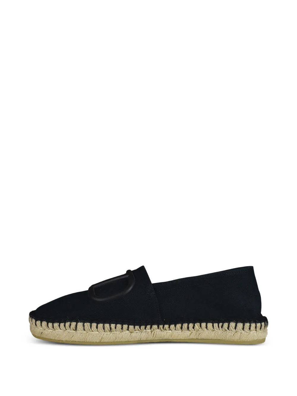 Valentino Garavani Espadrilles met logodetail Zwart