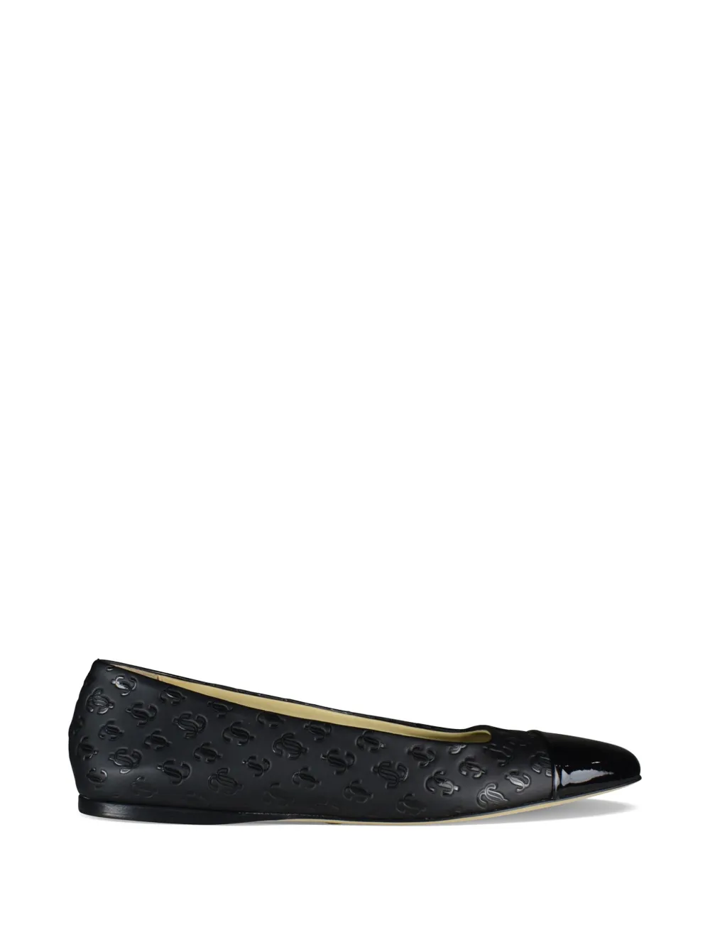 Jimmy Choo Watson monogram ballet flats - Nero