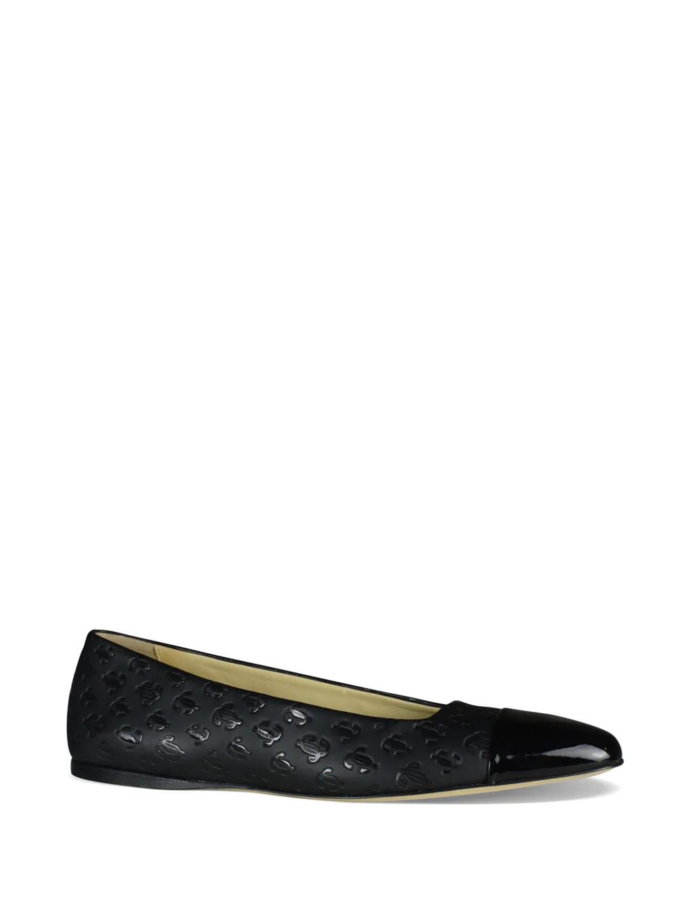 Jimmy Choo Watson monogram ballet flats Zwart