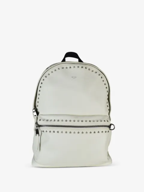 Jimmy Choo mochila de piel con estrella metalizada