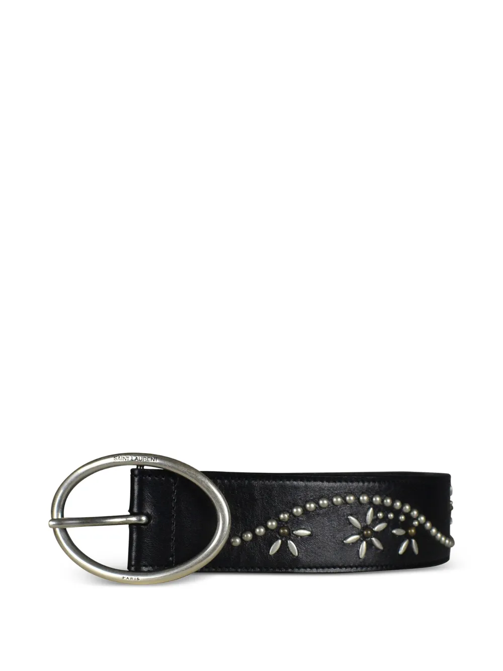 Saint Laurent Studded Belt In Black