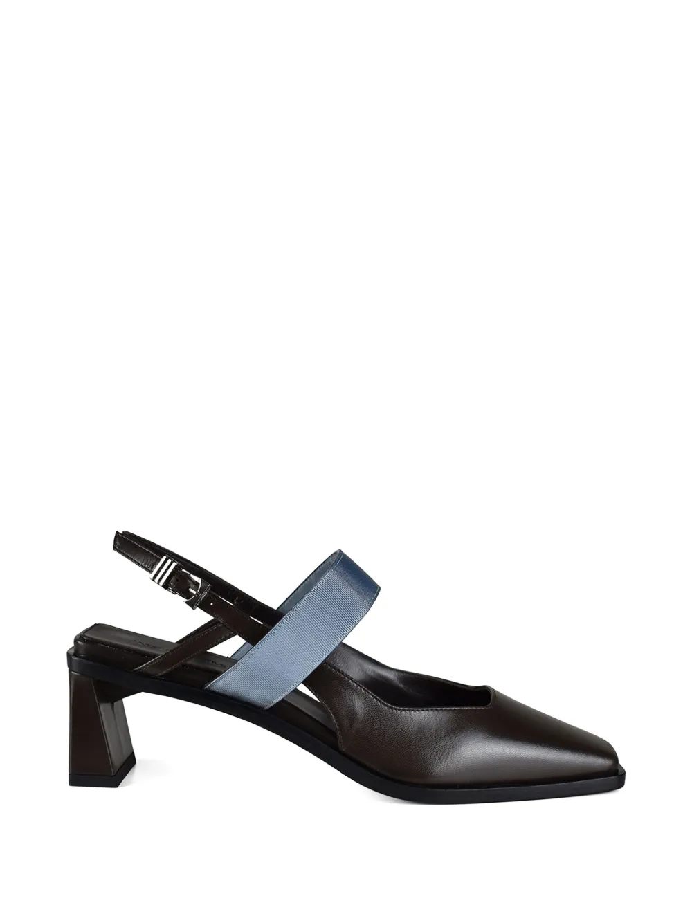 Anest Collective square-toe contrast-strap mules