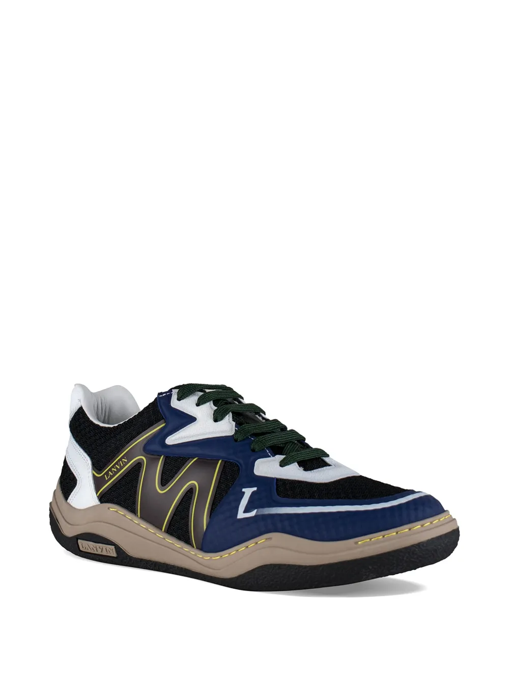 Lanvin Sneakers met logo Zwart