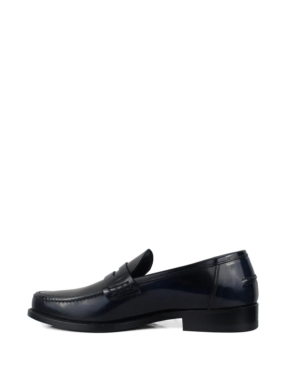 Alberto Fasciani Glanzende leren loafers Blauw