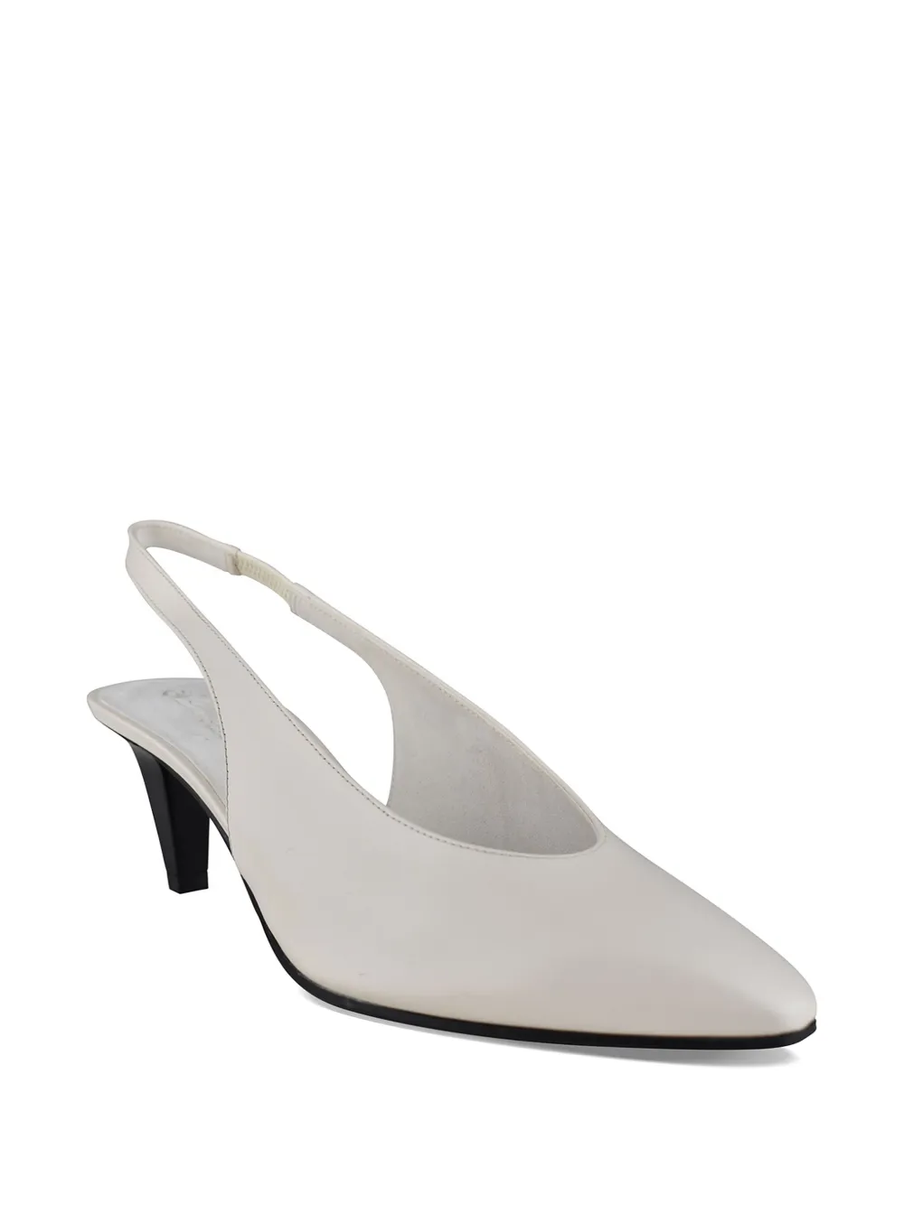 Loro Piana Pumps met elastische band en puntige neus Beige