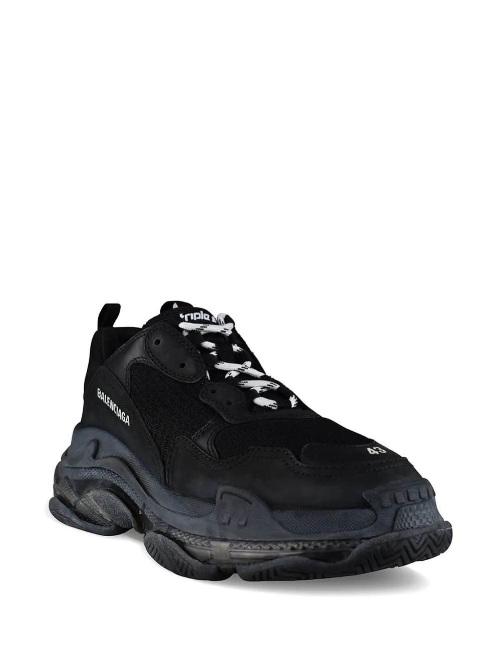 Balenciaga Triple S sneakers met logoprint Zwart