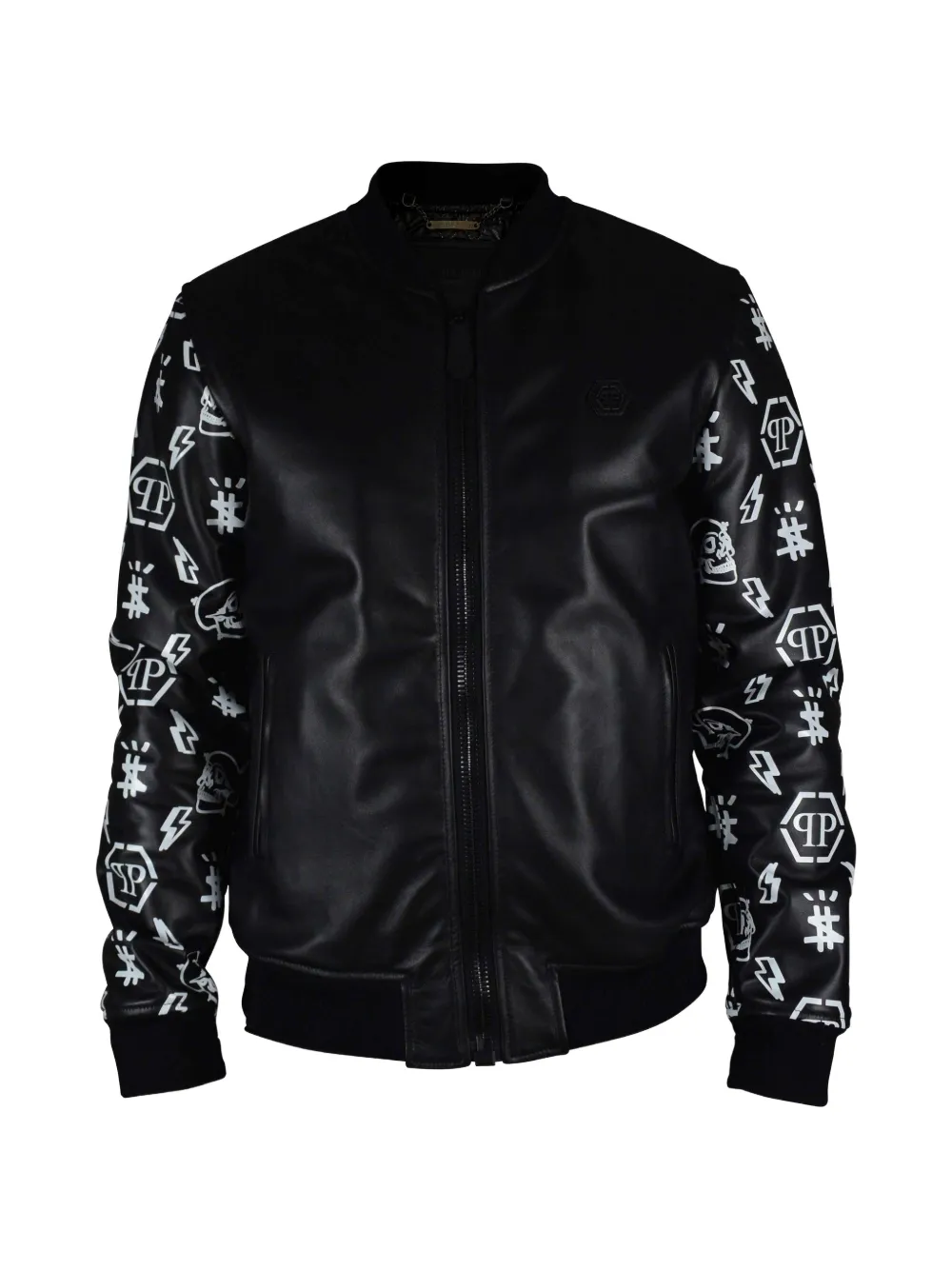 Philipp Plein Bomber in pelle - Nero