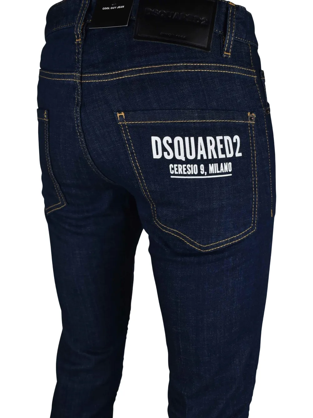 Dsquared2 Cool Guy Logo-patch Jeans In Blue