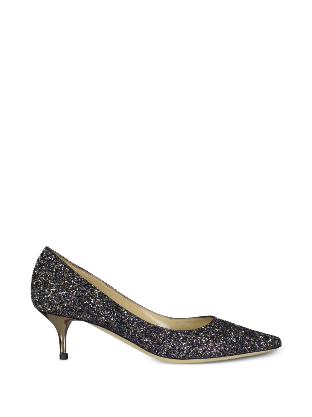 Jimmy Choo Spitze Aza Pumps im Glitter-Look - Schwarz