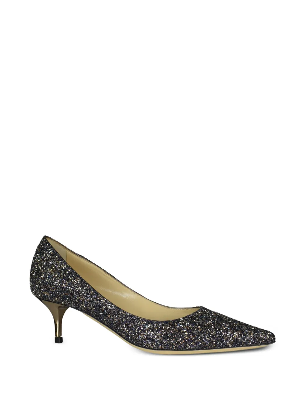 Jimmy Choo Aza pumps met puntige neus en glitter Zwart