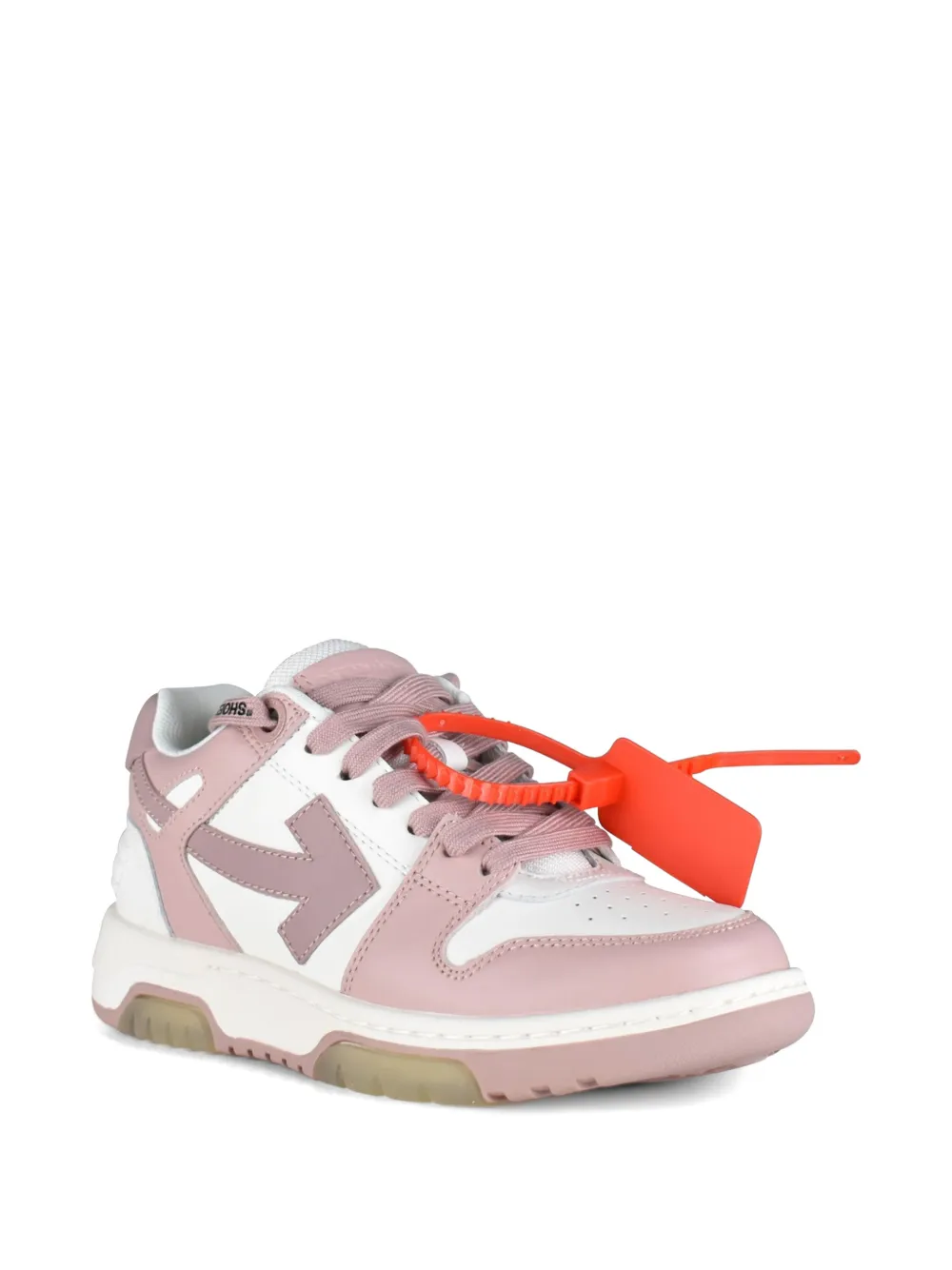 Off-White Out Of Office sneakers met Arrow-patroon Roze