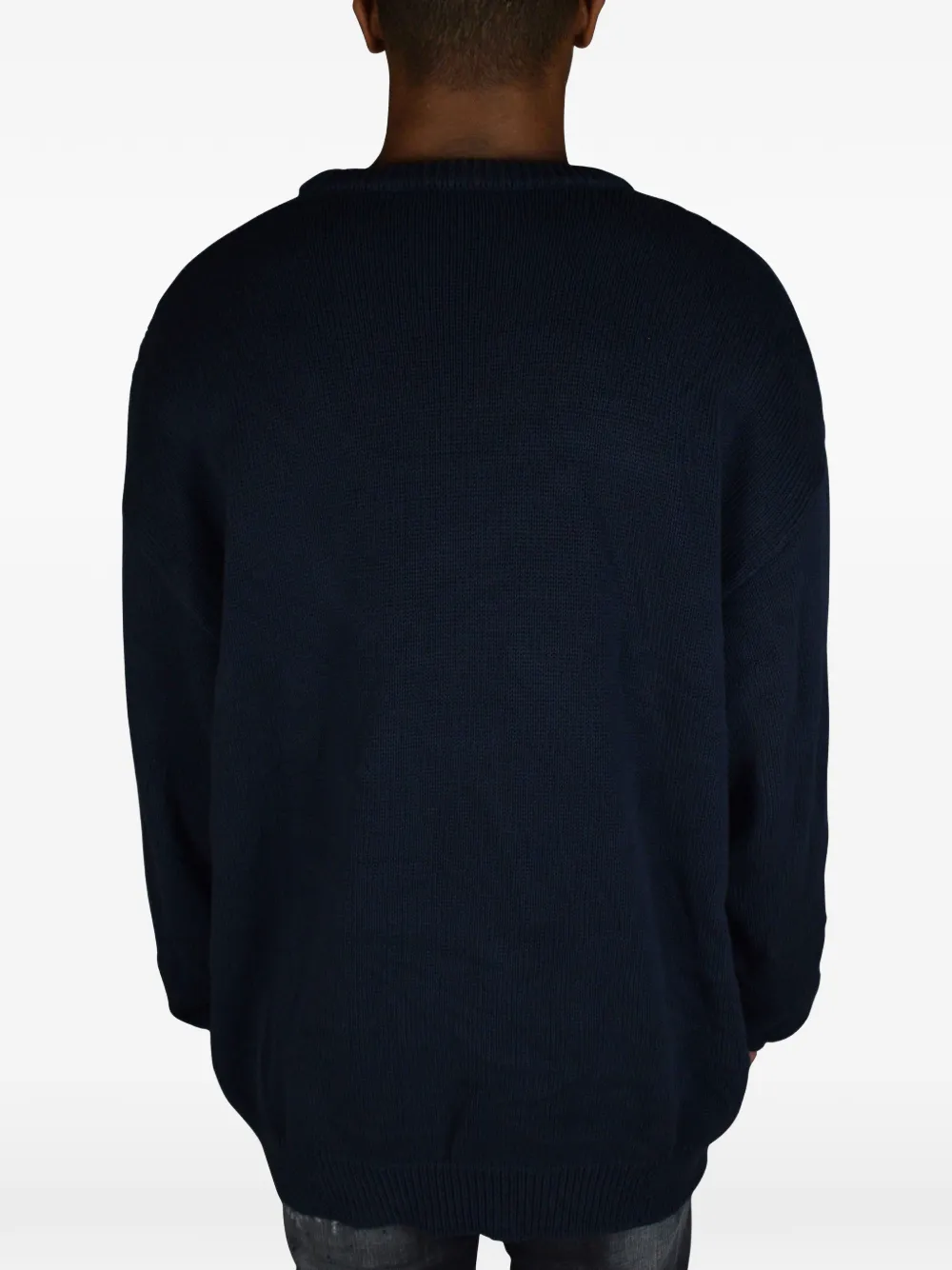 Balenciaga Sweater met logoprint Blauw