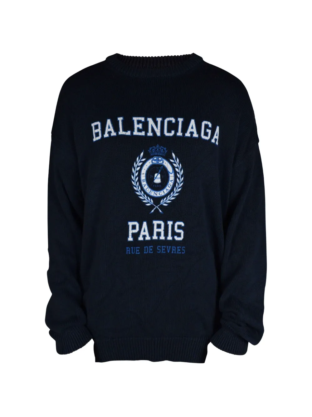 Balenciaga Sweater met logoprint Blauw