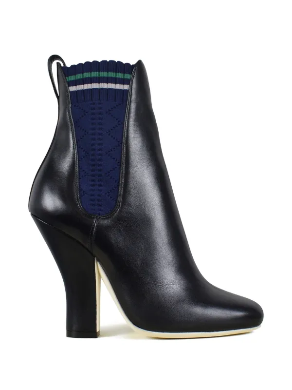 Fendi Elasticated-panels Boots in Black