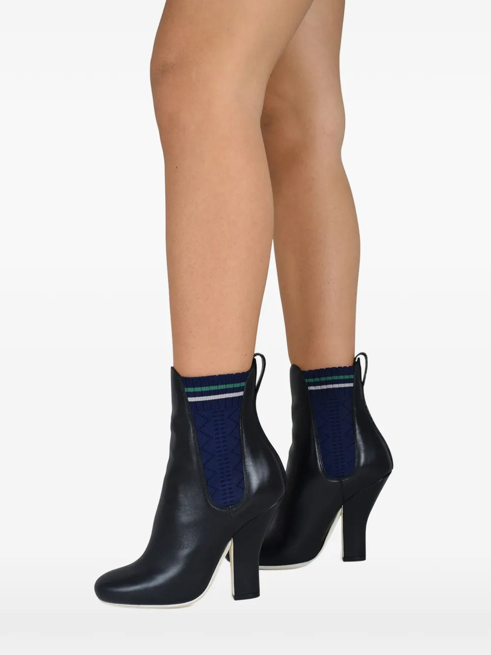 FENDI Laarzen met elastische vlakken Zwart