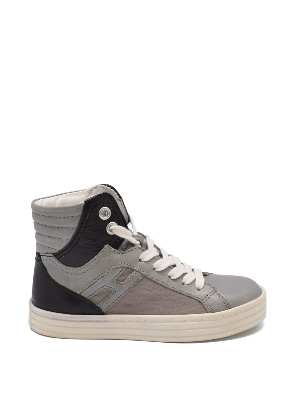Hogan Kids Leren sneakers Grijs