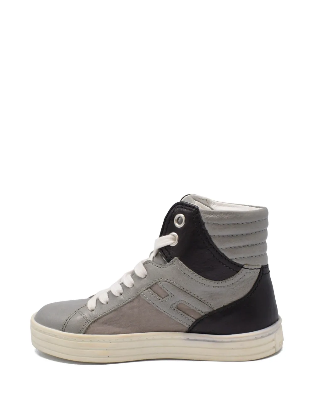 Hogan Kids Leren sneakers Grijs