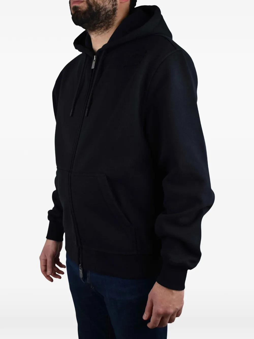 Burberry Hoodie met geborduurd logo Zwart
