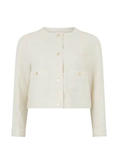 Herno button-front cropped blazer