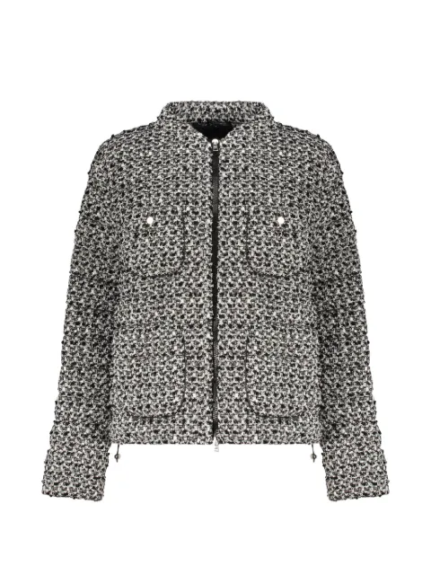 Herno zip-up bouclé puffer jacket
