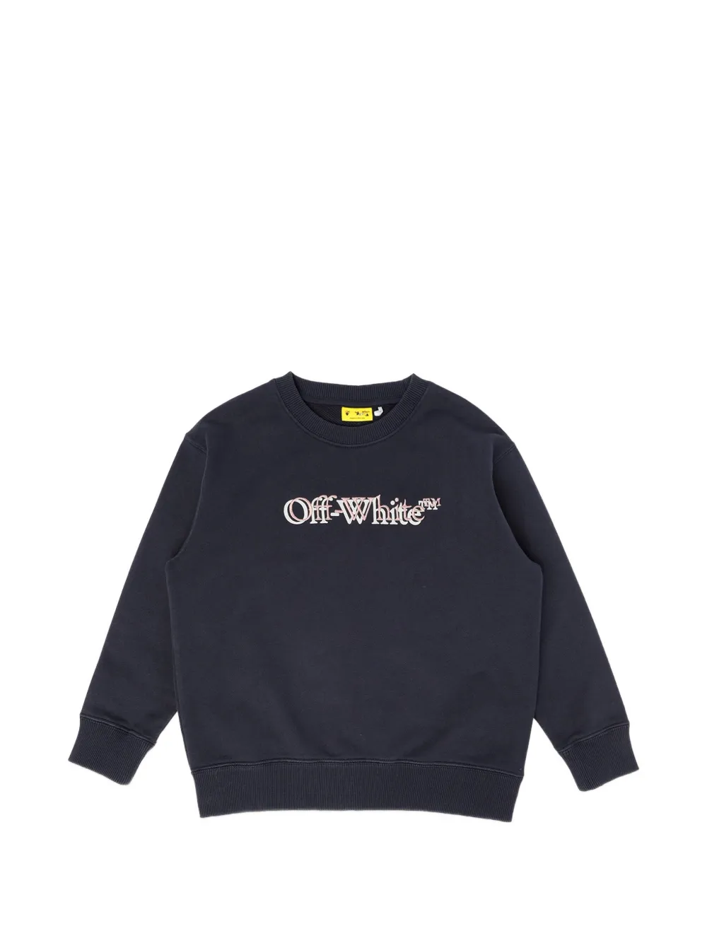 Off-White Kids logo sweatshirt - Blu