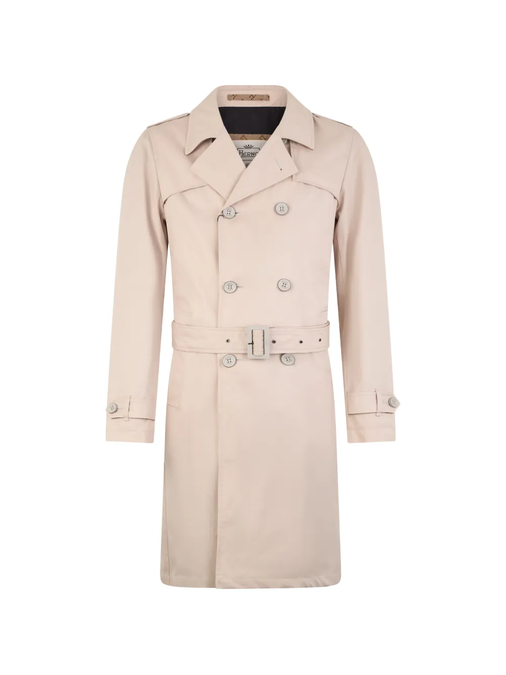 Herno double-breasted trench coat - Nude