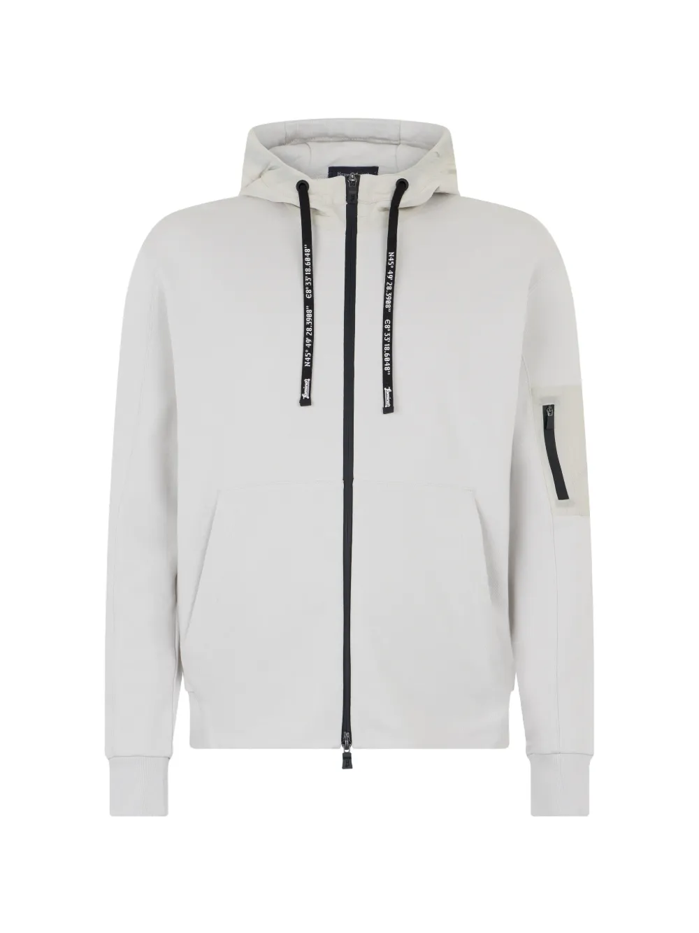 Herno zip-up hoodie - Bianco