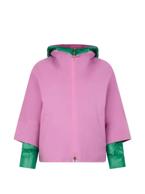 Herno layered hooded jacket