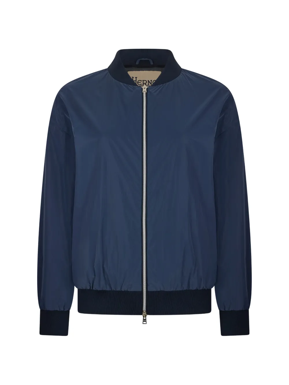 Herno Zip-up Bomber Jacket In Blue