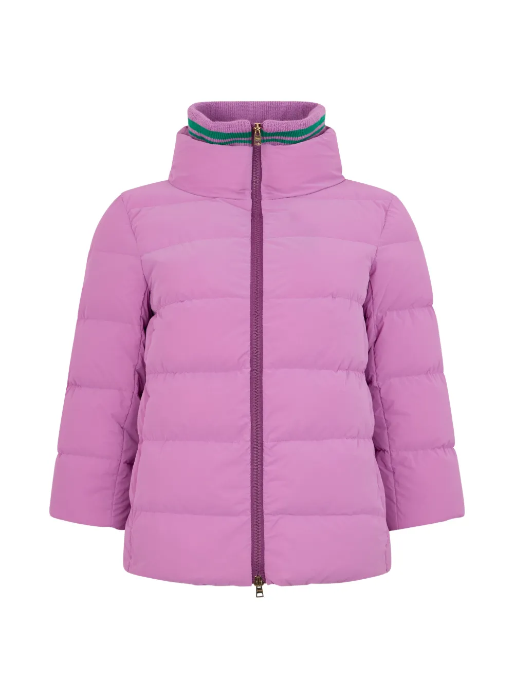 Herno High-neck Puffer Jacket In Purple