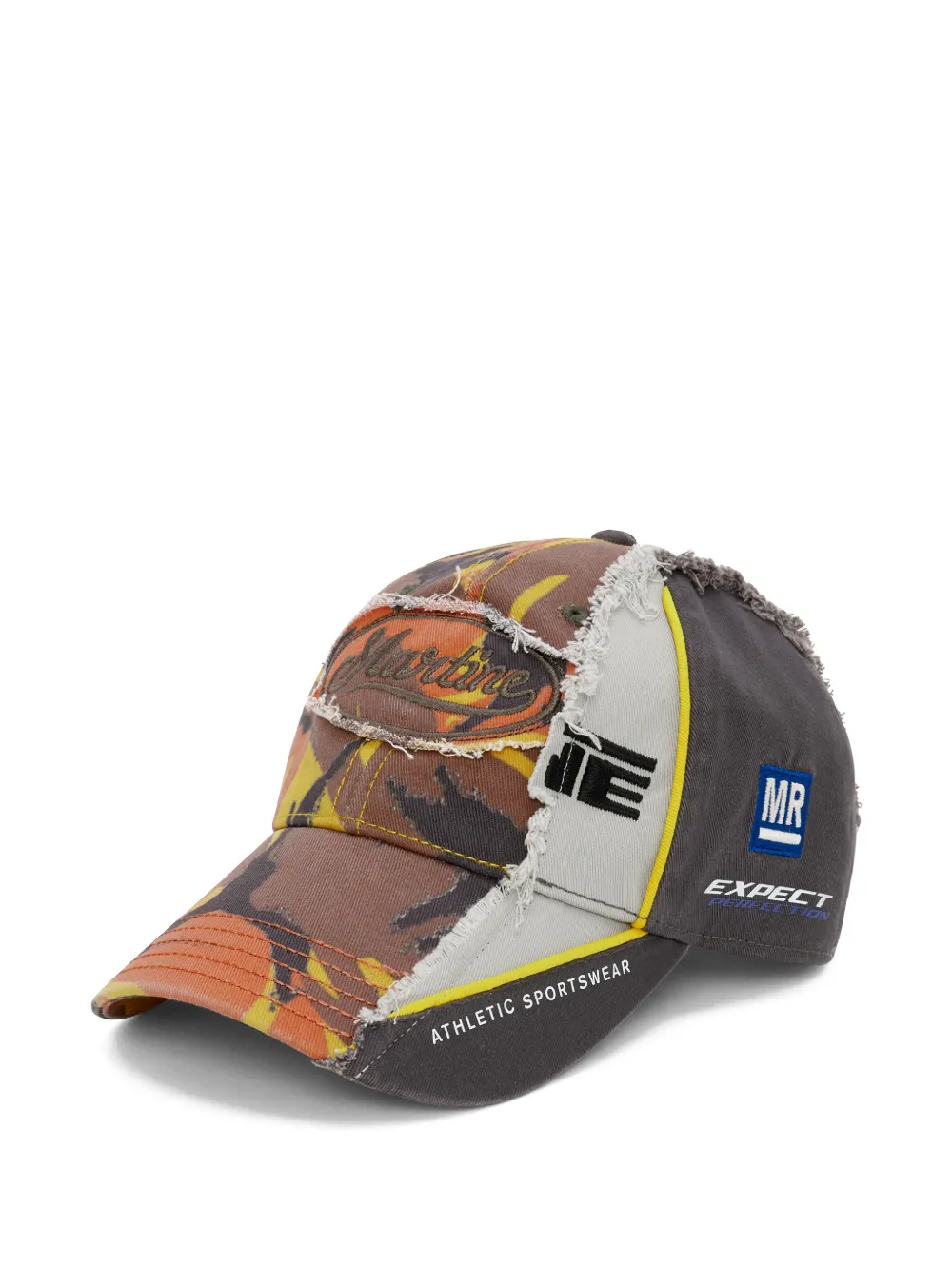 Martine Rose camouflage frayed cap - Arancione