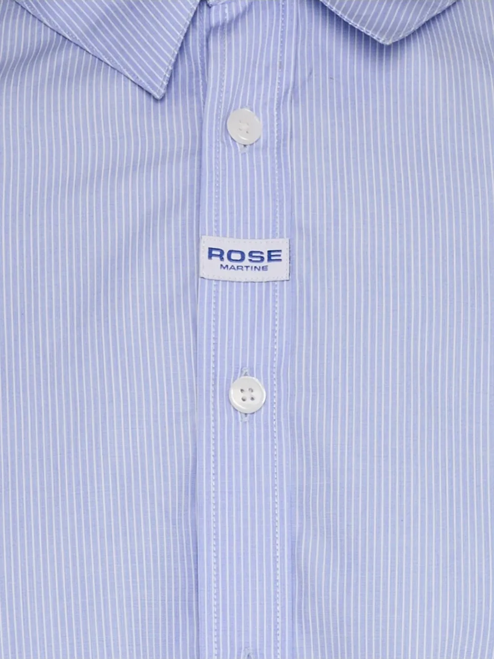 Martine Rose Tave shirt met verticale streep en logopatch Blauw