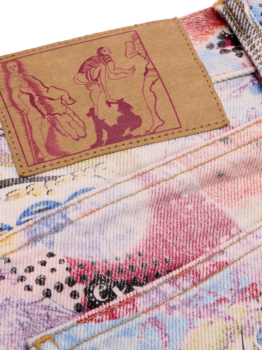 Martine Rose Jeans met 5 zakken Beige