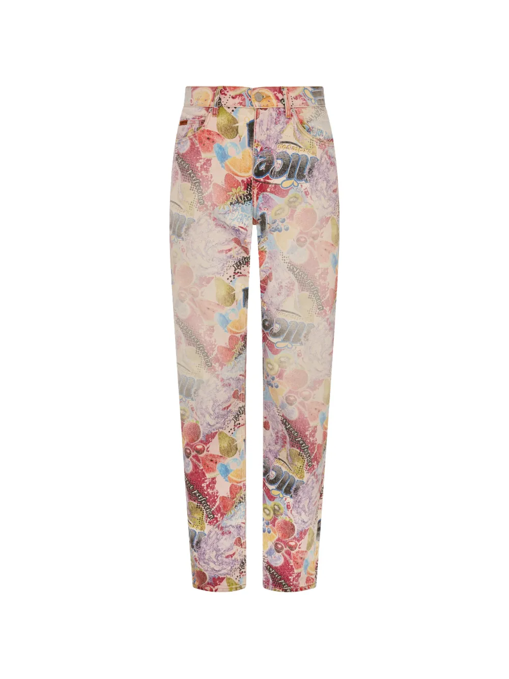 Martine Rose printed five-pocket jeans - Toni neutri