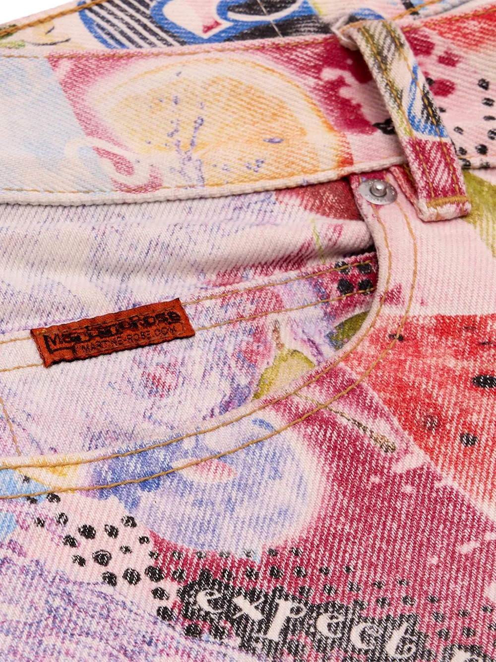 Martine Rose Jeans met 5 zakken Beige