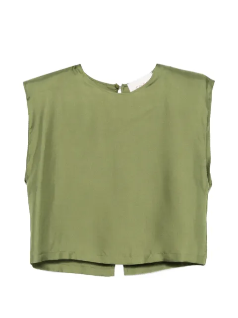CO.GO padded-shoulder blouse